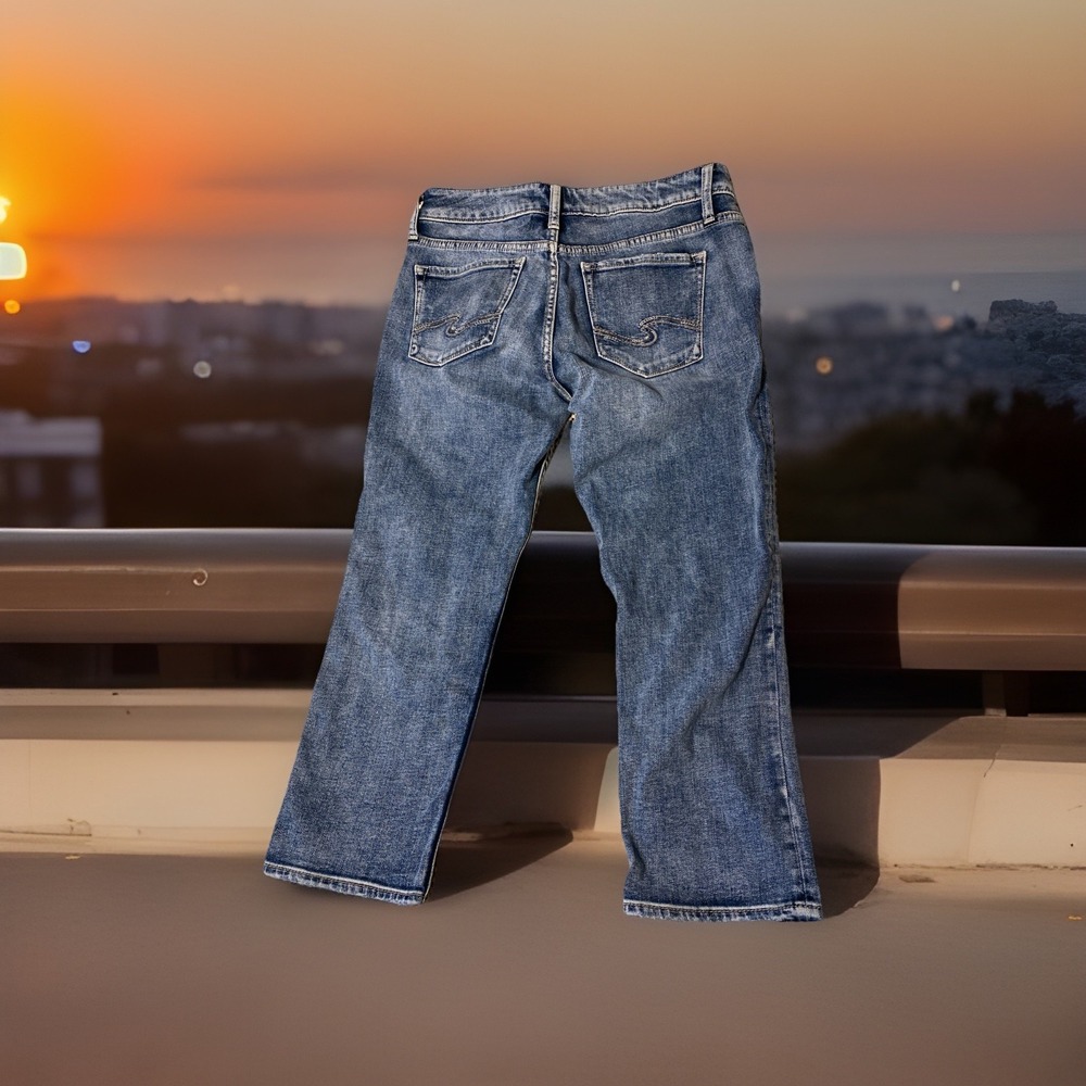 Silver Jeans Suki Capri Mid-Rise Stretch Jean Women's Size 27
